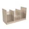 Flash Furniture Bright Beginnings Commercial Grade Modular Double Sided Multipurpose Wooden Classroom Storage Unit with Transparent Sides, Natural MK-KE24558-GG - alternate 1